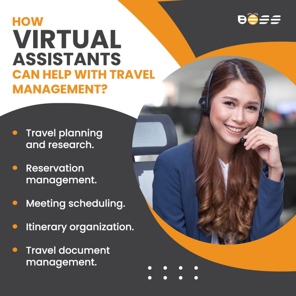 Virtual assistants travel management 